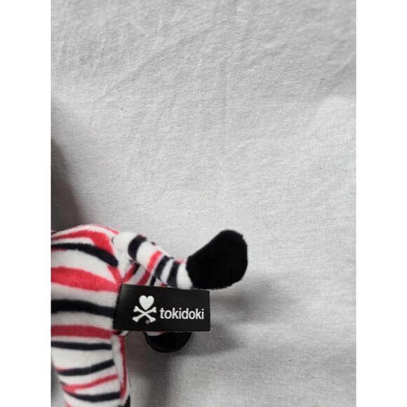 Tokidoki Unicorno Plush - ZAMBA (Small - 7.5 inch) - Red White Black Zebra - Picture 3 of 12